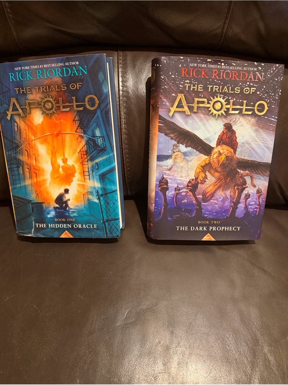 Rick Riordan The Trials of Apollo Book One & Two - Blue & Purple Covers